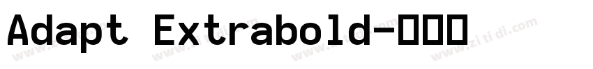 Adapt Extrabold字体转换